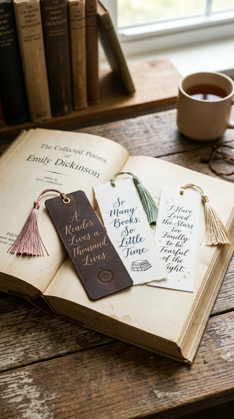 Marcadores de Livro com Frases à Mão