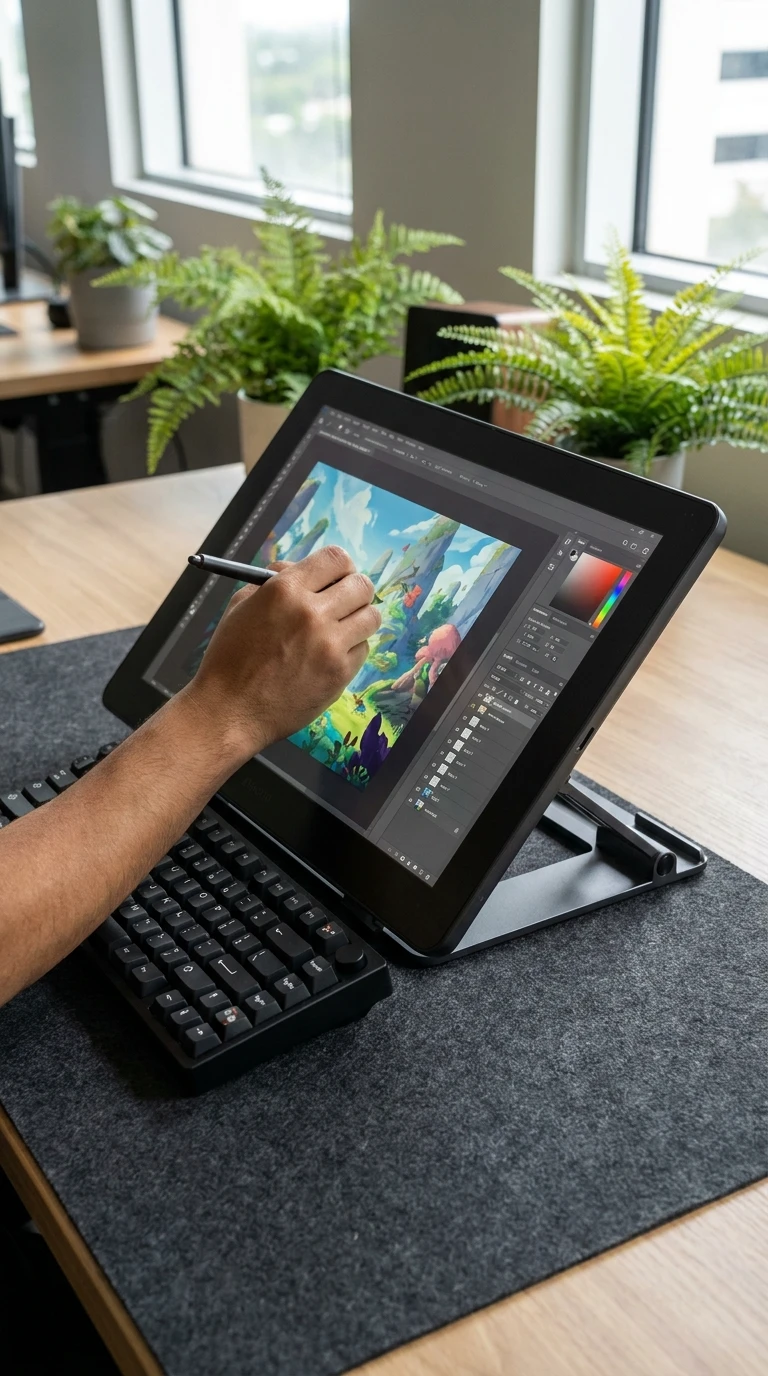 Mesa digitalizadora com tela (display tablet)