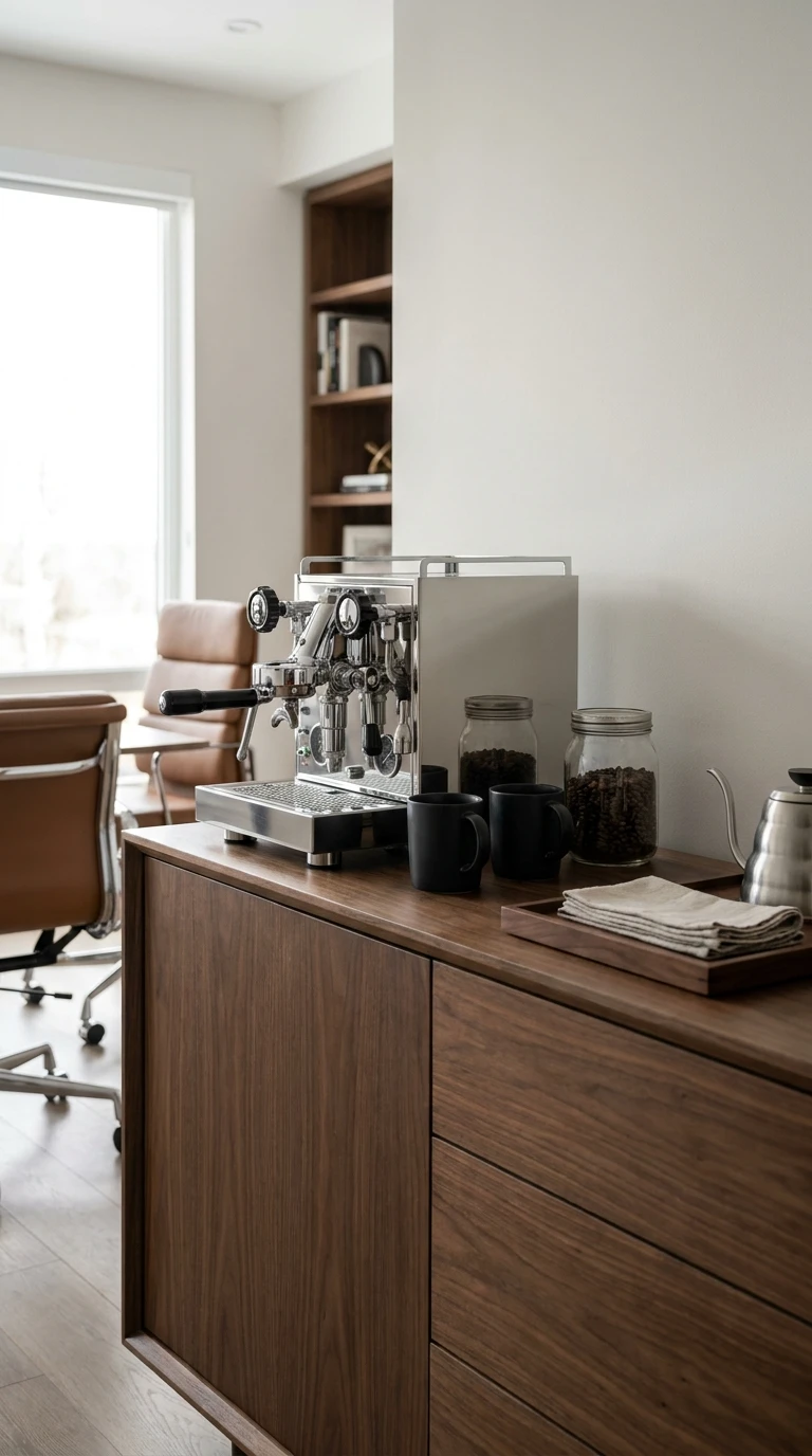 Mini-copa ou cantinho de café no home office