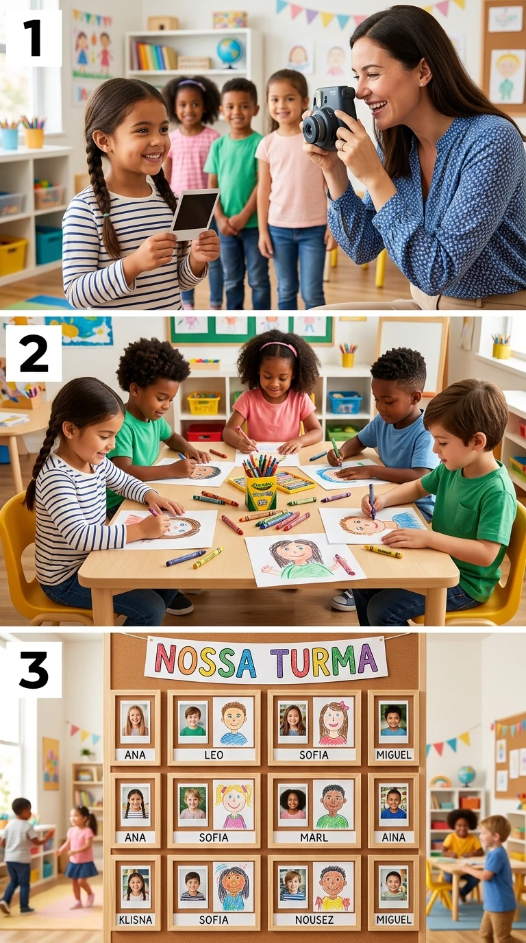 Mural de identidade da turma