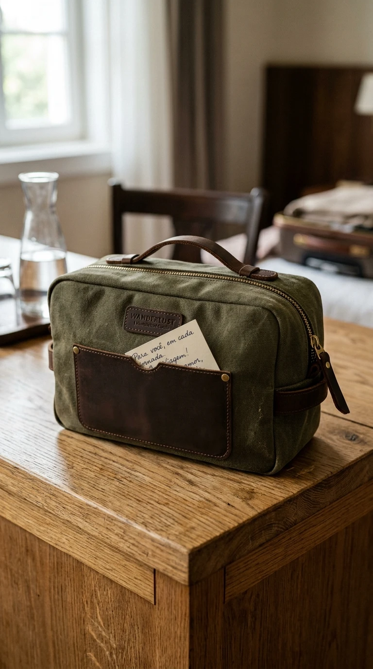 Necessaire de Viagem com Bilhete Escondido