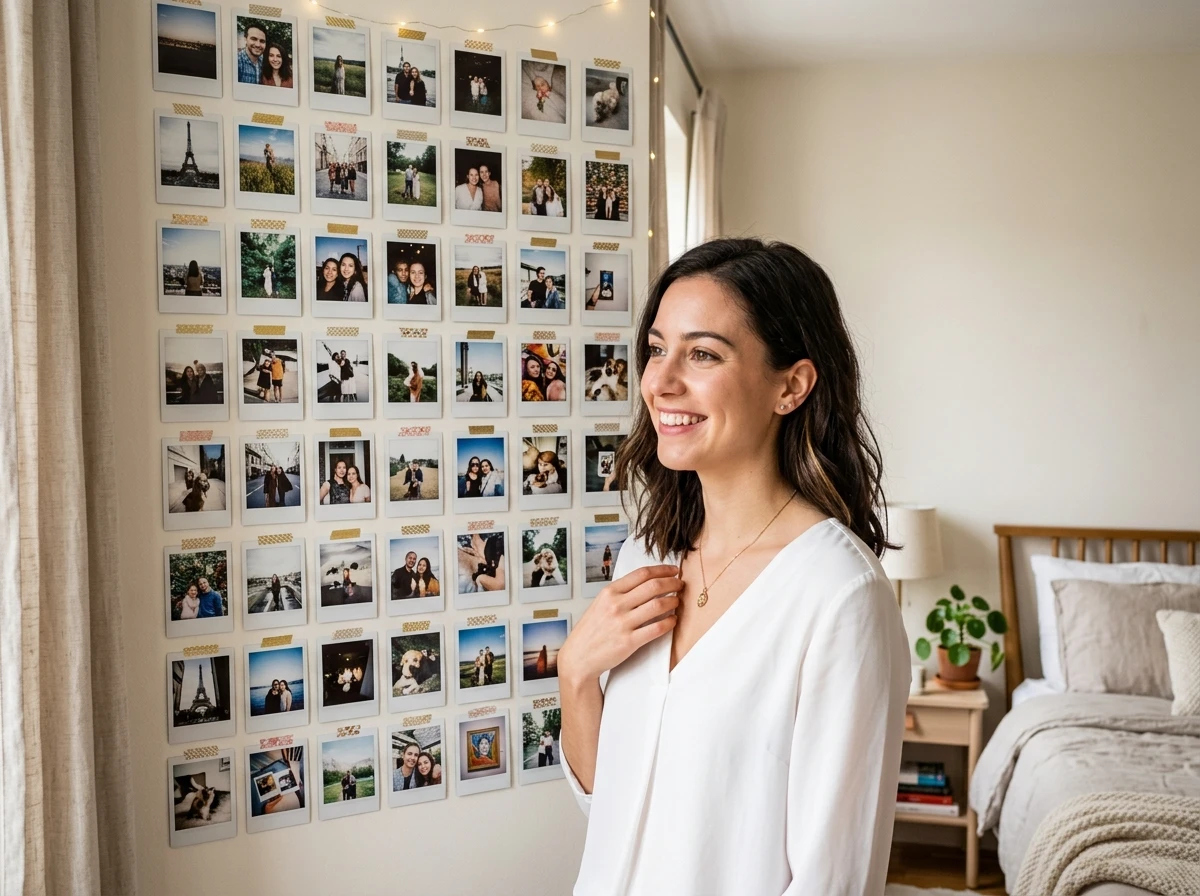 Painel de fotos pessoais