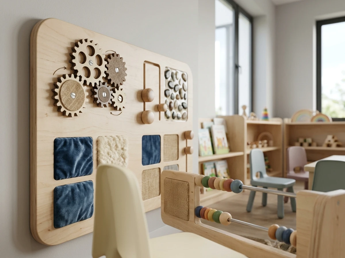 Painel sensorial de parede