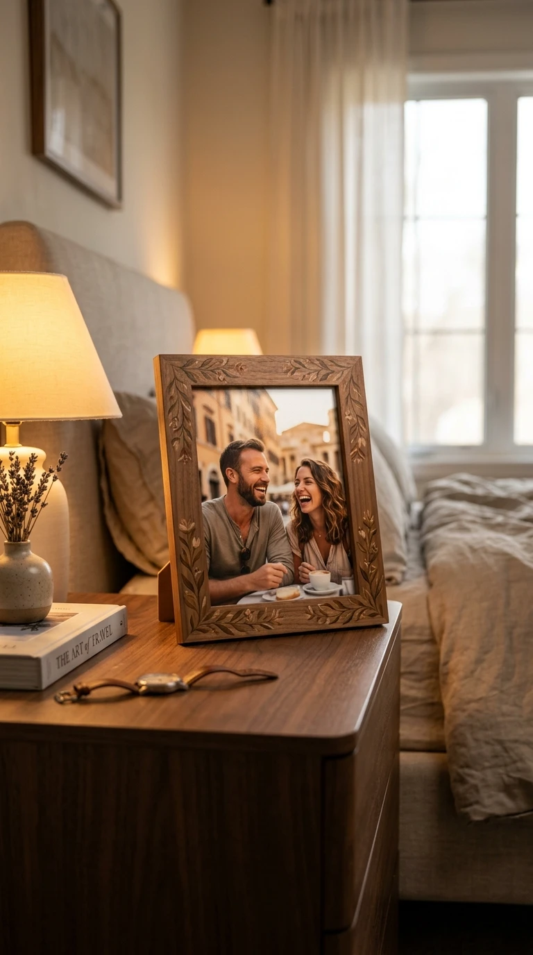 Porta-Retrato Decorado com Foto de Vocês