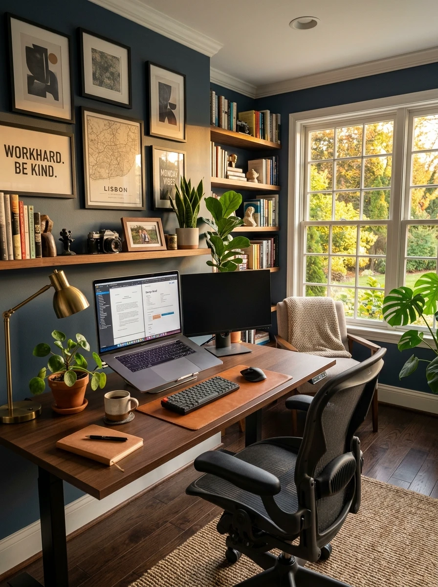 Pra fechar decoracao escritorio em casa
