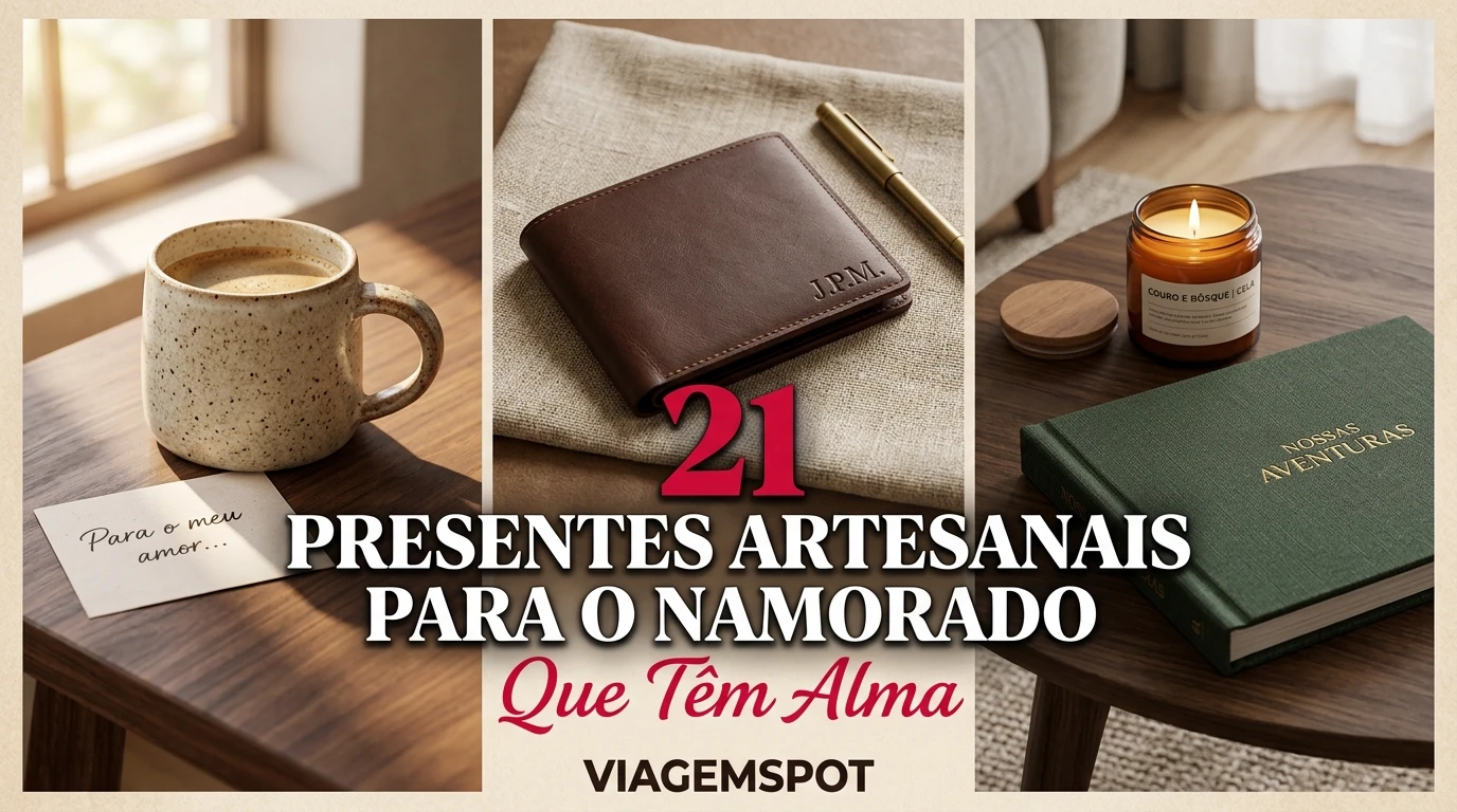 Presentes artesanais para namorado