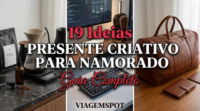 Colagem de ideias de presentes