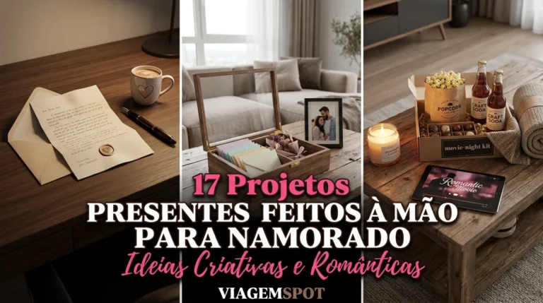 Presentes românticos feitos à mão
