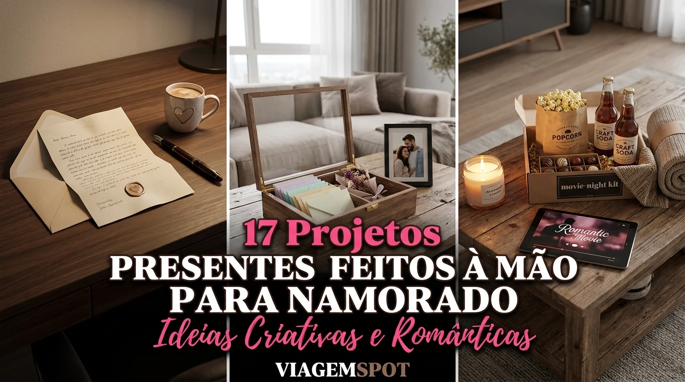 Presentes românticos feitos à mão
