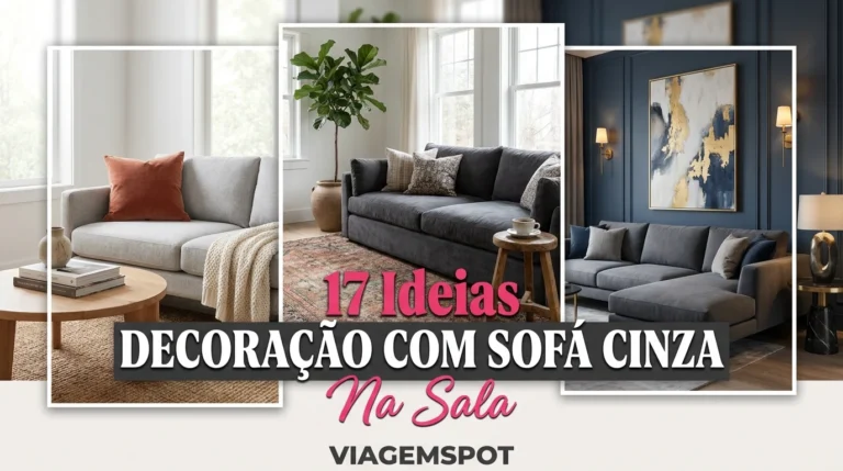 Salas com sofás cinzas