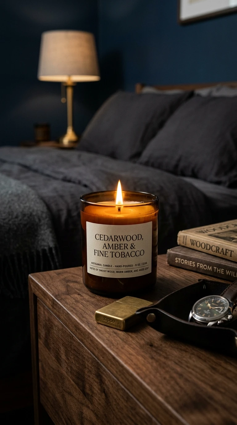 Vela Artesanal com Aroma Favorito Dele