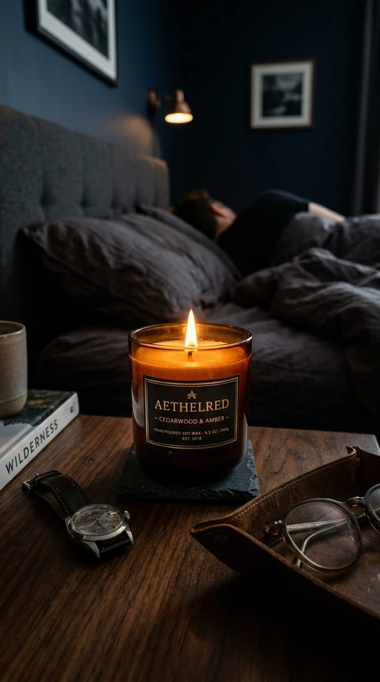 Vela com Aroma que Ele Usa ou Ama